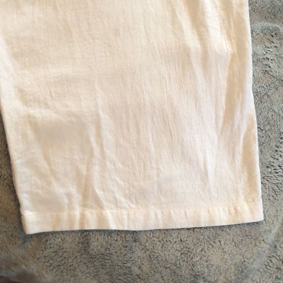 High Rise Wide Leg Pants White Size XXL Beach cover up/ PJ's /100% Cotton - Picture 9 of 14